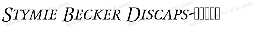 Stymie Becker Discaps字体转换